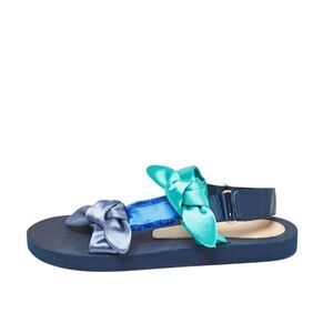 Stuart Weitzman satin knot slingback sandals size 7